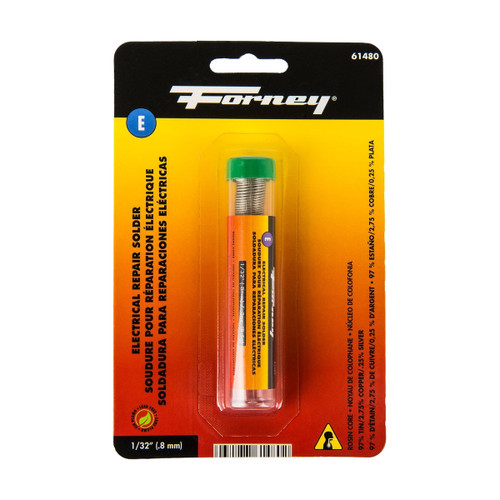 Forney Solder, Lead Free (LF), Electrical Repair, Rosin Core, 1/32 in, .3 Ounce (61480)