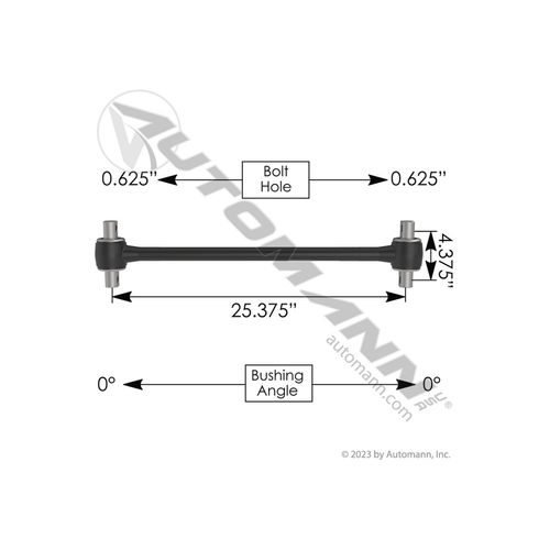 Automann Torque Rod 25.375in IHC/Ford (TMR533)