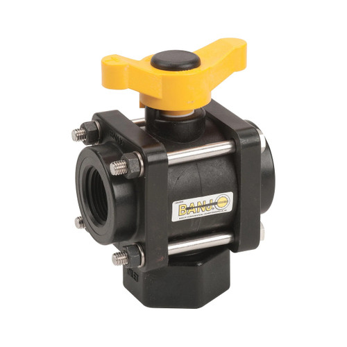 Banjo 3B1 3-way manual control valve 1 inch