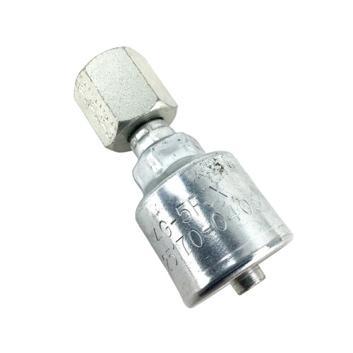 Gates MegaCrimp Female JIC 37° Flare Swivel, 1/4″ x 5/16″ (4G5FJX)