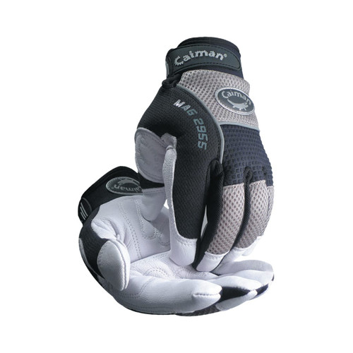 Caiman mechanics gloves goat grain leather with AirMesh back small