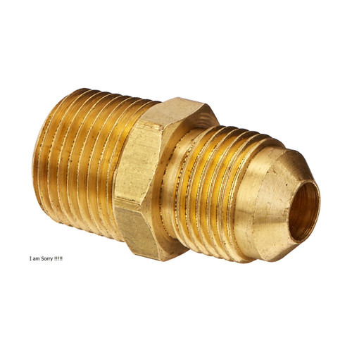 Edelmann 3/8 Inch Tube Size Male Connector Type SAE 45 Degree Flared Tube Fitting (148660)