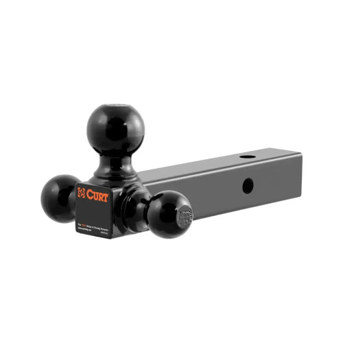 CURT Multi-Ball Mount — 3 Tow Ball Sizes in One Hitch for Versatile Towing (45650)