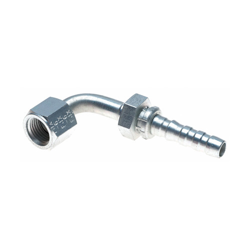 Gates GlobalSpiral 16GS16FJX90M | Female JIC 37° Flare Swivel 90° Bent Tube Hydraulic Hose Fitting