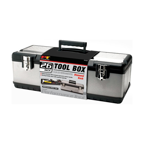 Performance Tool W54026 | 26" Steel Tool Box with Tray
