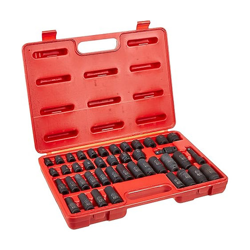 ATD Tools 42-Piece 3/8″ Drive SAE/Metric Standard & Deep Impact Socket Set (4601A)