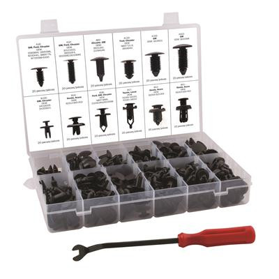 Titan 240-piece universal push-in retainer kit 85520