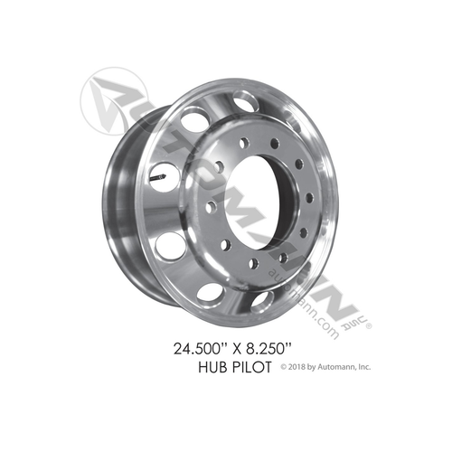 Automann Hub Pilot 24.5" x 8.25" Aluminum (157A245X825HP)