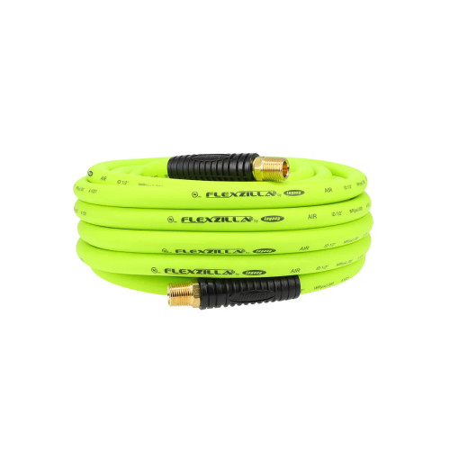 Flexzilla ½″ × 50′ ZillaGreen Hybrid Air Hose with MNPT Ends (HFZ1250YW4)