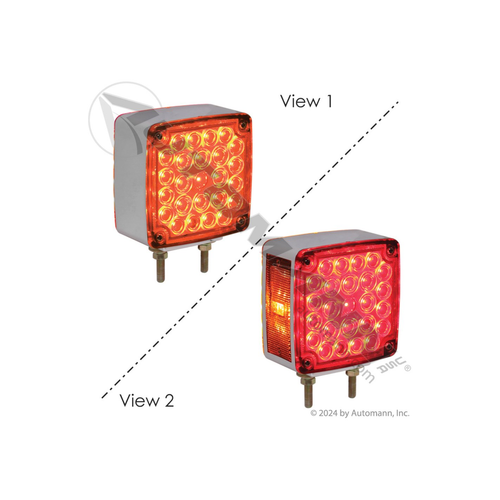 Automann 571LD25AR52L1 square LED pedestal light left hand