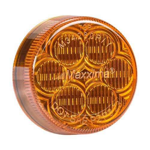 Maxxima 2 inch round amber LED clearance marker light