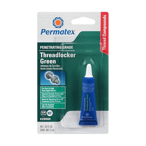 Permatex Penetrating Grade Threadlocker Green, 6 ml (29000)