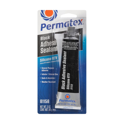 Permatex Black RTV Silicone Adhesive Sealant (81158)