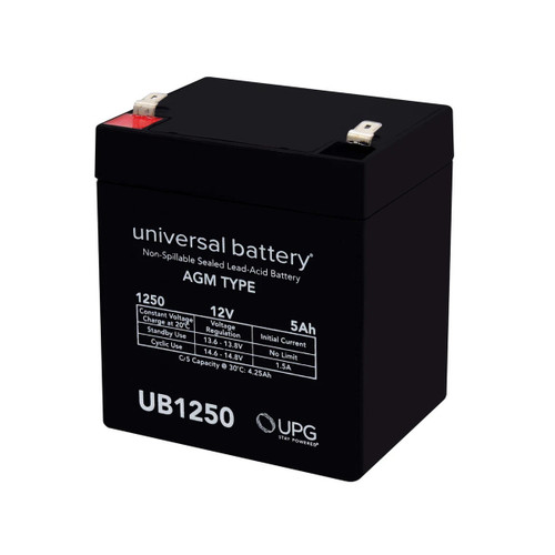 Redneck UB1250 12V 5Ah breakaway battery sealed lead acid