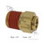 Automann brass PLC male connector 1/4 x 1/4 inch