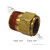 Automann Brass PLC Male Connector 3/4" x 3/4" (177.13B6812E)
