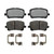 AC Delco 14D923CHF1 Semi-Metallic Front Disc Brake Pad Set