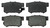 ACDelco 14D537CHF1 ceramic disc brake pad set