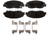 AC Delco 14D465ACHF1 Silver Ceramic Front Disc Brake Pad Set