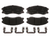 AC Delco Silver Ceramic Front Disc Brake Pad Set | 14D1264CHF1