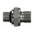 Gates Hydraulic Hose Adapter, Male O-Ring Boss to Male JIC 37° Flare (20MB20MJ)