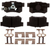 AC Delco Professional Ceramic Disc Brake Pad Set 14D1086CHF1