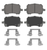 Wagner ThermoQuiet QC1160 Ceramic Front Disc Brake Pad Set