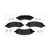 AC Delco 14D1084MH Semi-Metallic Front Disc Brake Pad Set