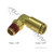 Automann brass PLC male elbow 1/4 x 1/8 inch