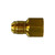 Brass Flare to Pipe Adapter Fitting, 1/4" Flare x 1/2" MPT (10231)