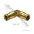 Automann Brass PLC Union Elbow 1/4" (177.13B654)