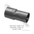 Automann exhaust adapter 3in OD 2.5in ID 562.U81325A