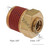 Automann Brass PLC Male Connector 1/4" x 3/8" (177.13B684C)