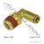 Automann brass PLC male elbow fitting 1/4 x 3/8 177.13B694C