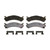 Wagner OEX784 Premium Ceramic Front Disc Brake Pad Set
