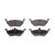 Wagner Brakes Wagner PD1055 QuickStop Ceramic Disc Brake Pad Set (Alternate ZD1055) (PD1055)