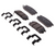 ACDelco 14D1275CHF1 professional ceramic disc brake pad set