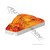 Automann F/P/T Light 6in Rectangular Amber (571LG291A)