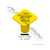 Automann 170248502 yellow knob with pin
