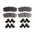 AC Delco 14D606CH ceramic front disc brake pad set