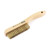 Forney Scratch Brush with Shoe Handle, Brass, 4 x 16 Rows (70519)