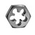 Century 96207 hex die 7/16-14 NC carbon steel threading
