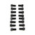 Trans-Dapt Standard Header Bolts Grade 5 | 3/8-16 × 0.75″ | Set of 16