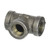 Black malleable iron pipe tee 1/4 inch NPT