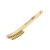 Forney Scratch Brush with Curved Handle, Brass, 2 x 9 Rows (70491)