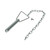 Bulldog Trailer Jack Pull Pin, 9/16" with 12-1/4" Chain, Fits 2,000 lb. & 5,000 lb. Topwind Jacks (500243)