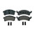 Wagner ZD673 QuickStop disc brake pad set
