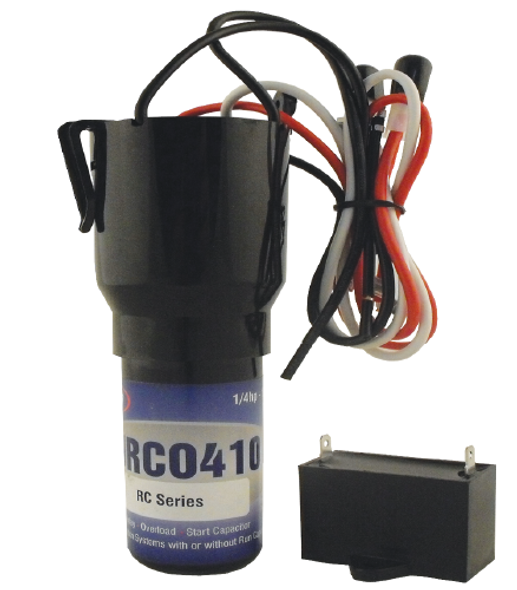 SUPCO -- URCO410RC ULTIMATE SERIES HARD START RELAY, OVERLOAD, START & RUN CAPACITOR, 1/4-1/3 HP, 6.8 RLA (115V) APPLICATION FOR RESIDENTIAL REFRIGERATION