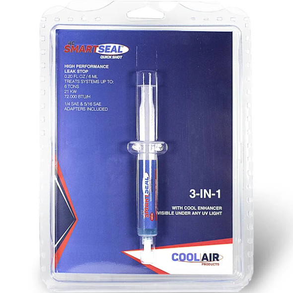 322-COOL-AIR A/C/SMARTSEAL HIGH PERFORMANCE LEAK STOP 0.20 FL OZ / 6 ML - TREATS SYSTEMS UP TO: 6 TONS