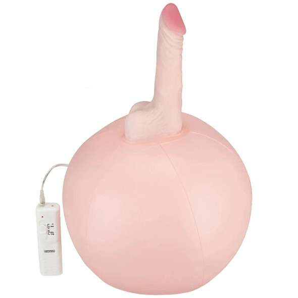 Inflatable Sex Ball w/ Vibrating Dildo